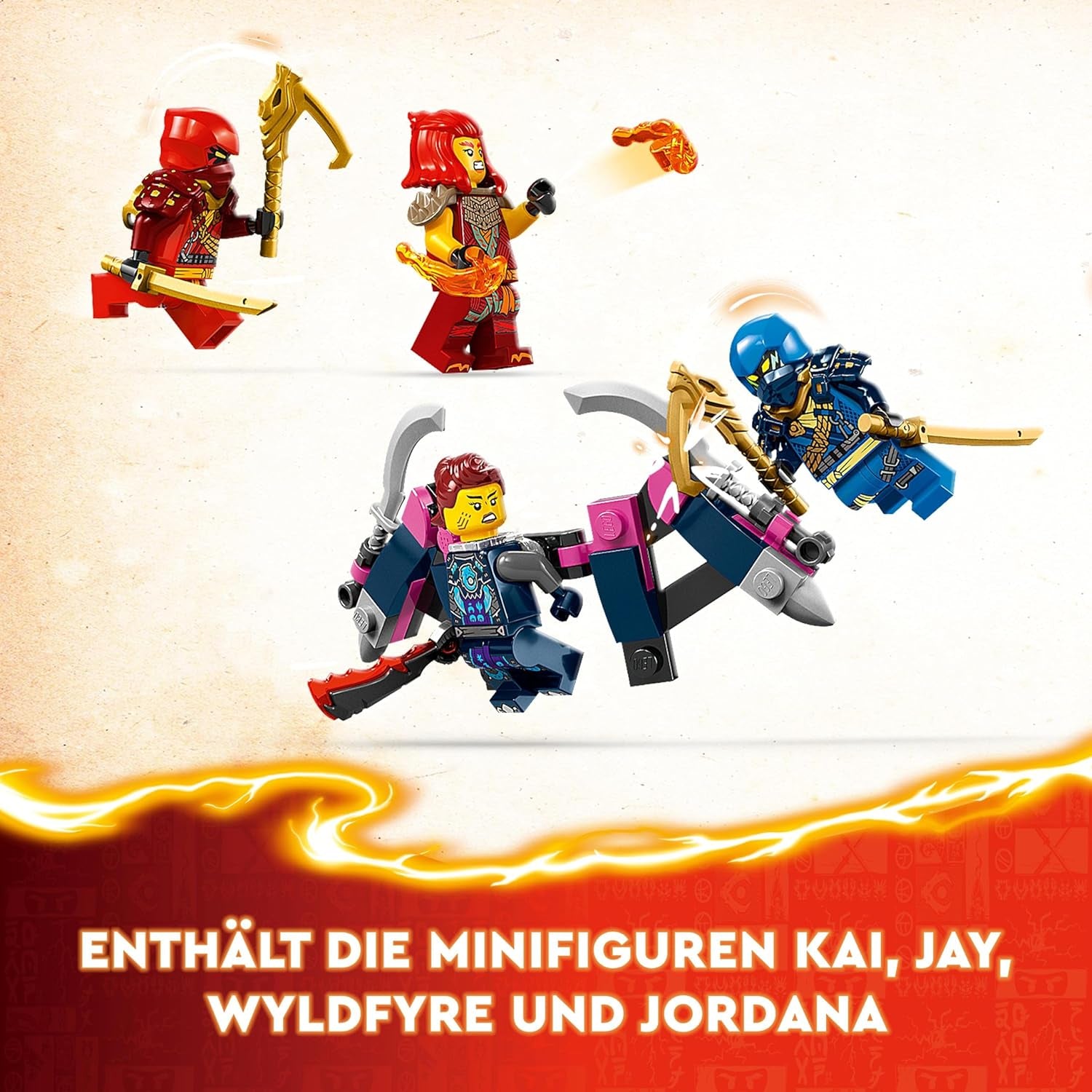 LEGO NINJAGO Kai's Ninja Climbing Mech Set, Ninja Toy med byggbar actionfigur och 4 minifigurer, Kids Adventure Set, födelsedagspresent för 9-åriga pojkar och flickor 71812 Byggset Beuche den LEGO-Store