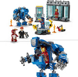 LEGO Marvel Iron Man's Laboratory: Hall of Armor - Superhjälteleksak med en mekfigur, 5 minifigurer inklusive Aldrich Killian - Avengers Present för pojkar och flickor i åldrarna 8+ 76315 Byggset Beuche den LEGO-Store