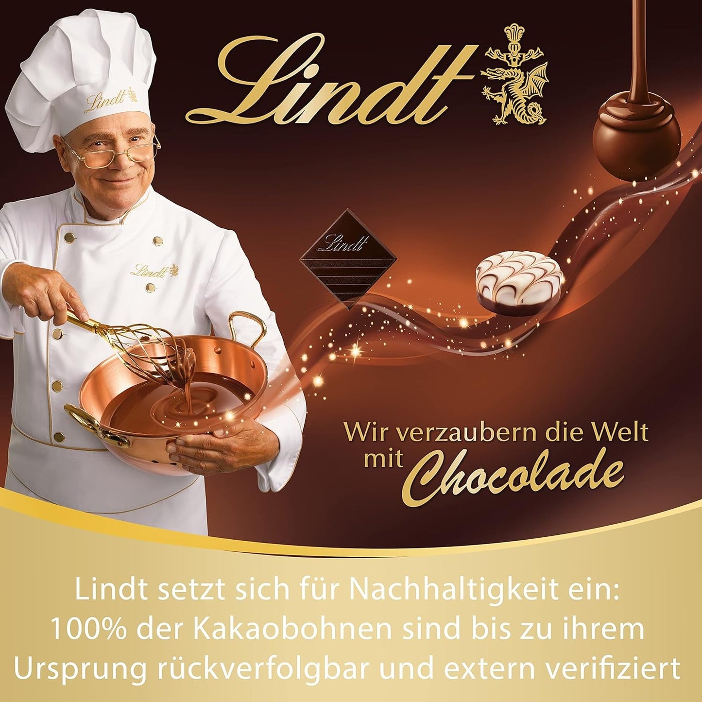 LINDOR chokladbollar med salt kola | ca. 80 mjölkchokladbollar med saltad kolafyllning | Bulk Pack & Marc de Champagne Chokladbollar | 700 g