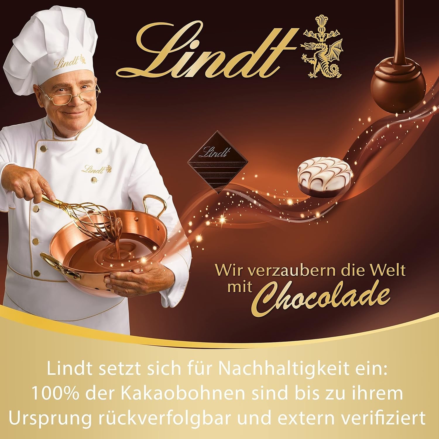 LINDOR chokladbollar med salt kola | ca. 80 mjölkchokladbollar med saltad kolafyllning | Bulk Pack & Marc de Champagne Chokladbollar | 700 g