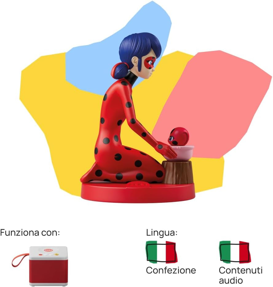 Ljudfigur - Tales of Ladybug and Cat Noir - Ljudhistorier och sagor, pojkar och flickor 4-6+, italiensk version Baby Toys Naty Shop