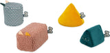 KALOO - Stimuli - 4 evolutionära former med ljud - Produkter för barn - Staplingslek - Hörsel- och greppförmåga - Från födseln, K227002 Babyleksaker Naty Shop