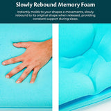 Nackstöd Höjdjusterbar Memory Foam Kudde Ortopedisk och Ergonomisk Sängkudde Nackesmärtlindring Kudde Nackstöd och Anti Snarkning Tvättbara Polyes. Keps Cervikala ortopediska kuddar Naty Shop