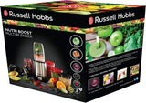 Russell Hobbs Mixer [Multifunktions- Standmixer] Nutriboost (inkl. 5 Bpa-Freie Und Spülmaschinengeeignete Behälter + Deckel, 22 000 U/Min, 0,9 Ps-Motor) Elektrisk, Smoothie-Maker 23180-56 Kitchen Naty Shop