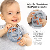 Reer Bite&Play Baby Teether Ball and Catcher, Bitring och leksak för småbarn, bra present