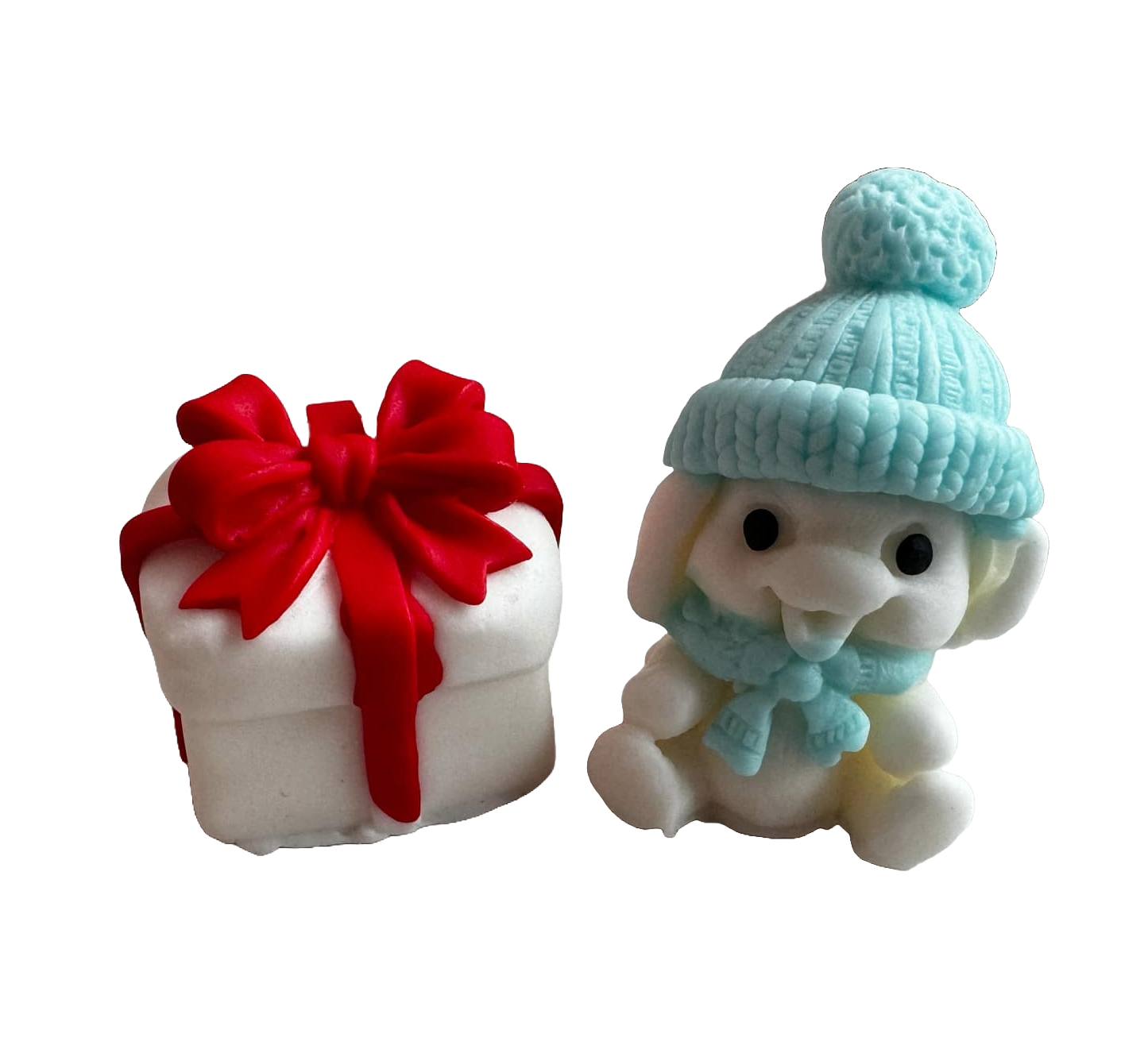 Set med 2 ätbara dekorationer från sugarpaste, Emotion of gifts, boys Dekorationer från Sugar Paste Naty Shop