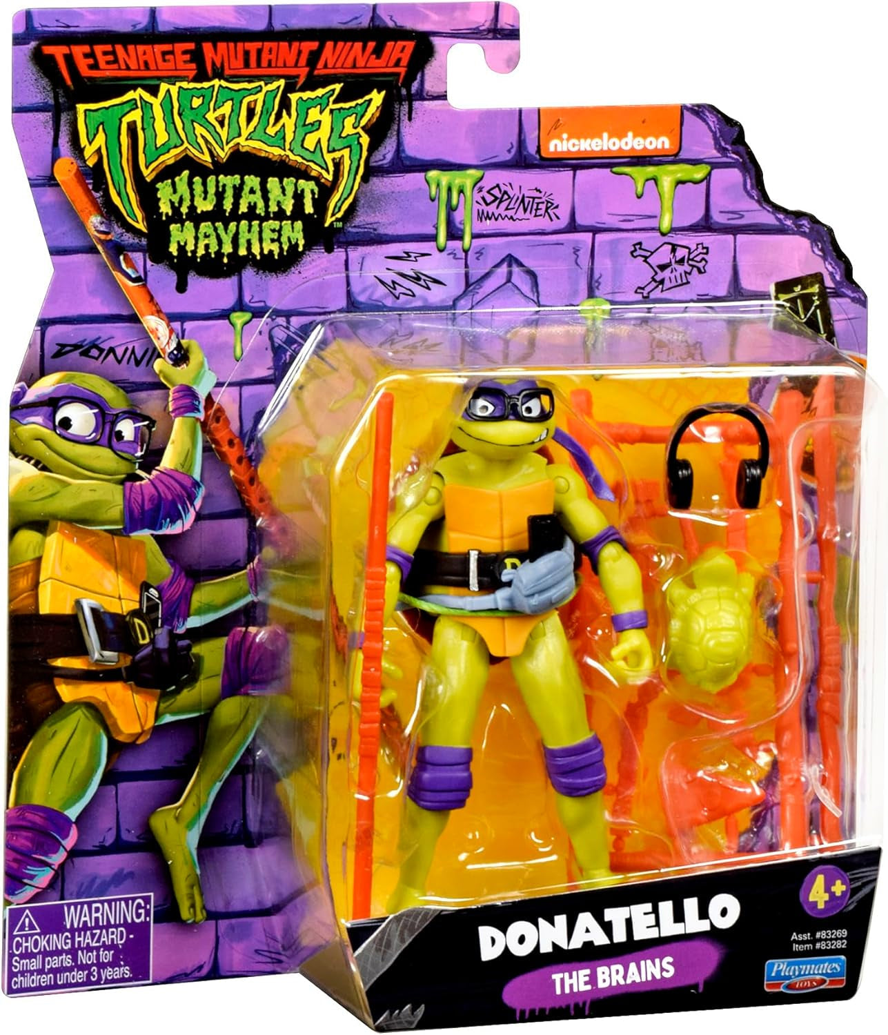 TEENAGE MUTANT NINJA Turtles - Donatello Basfigur Actionfigurer Naty Shop