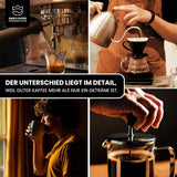 KING'S COFFEE - SPECIALROSTA - 1 kg Barista Premium Espressobönor - Kaffe med låg syrahalt - Liten satsrostning i Italien - Den finaste Arabica-Robusta-blandningen för helautomatiska och portafiltermaskiner