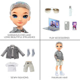 Rainbow High Fashion Doll - Aidan Russell - Purple Boy Doll - Fashionabla kläder och 10+ färgglada lektillbehör - För samlare och barn i åldrarna 4-12