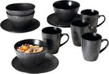 Ritzenhoff & Breker Kitwe frukostset, 12 delar, svart