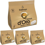 Crema d'Oro milda och fina pads (16 Kaffee Pads) (Packung mit 4)