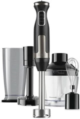 BLACK+DECKER Stativblandare | BXHBA1500E | 1500 Watt | 20 hastigheter | Turbo | Edelstahl | Spritzskydd | Inklusive Pürieraufsatz, Schneebesen, Zerkleinerer Und Messbecher Kitchen Naty Shop Single 4 Zubehörteile 1500W