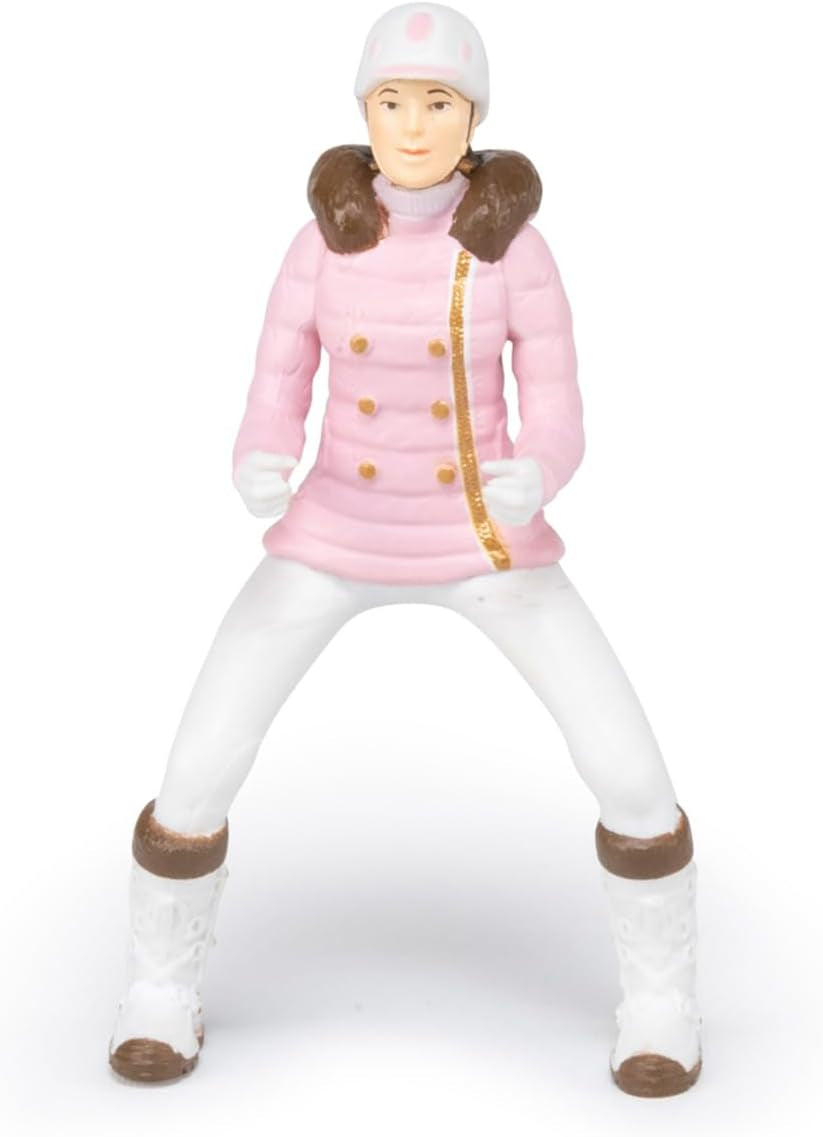 PAPO - Hästfigur - Rider Fashion Winter, passion för ridning, leksak för barn från 3 år. Naty Shop actionfigurer