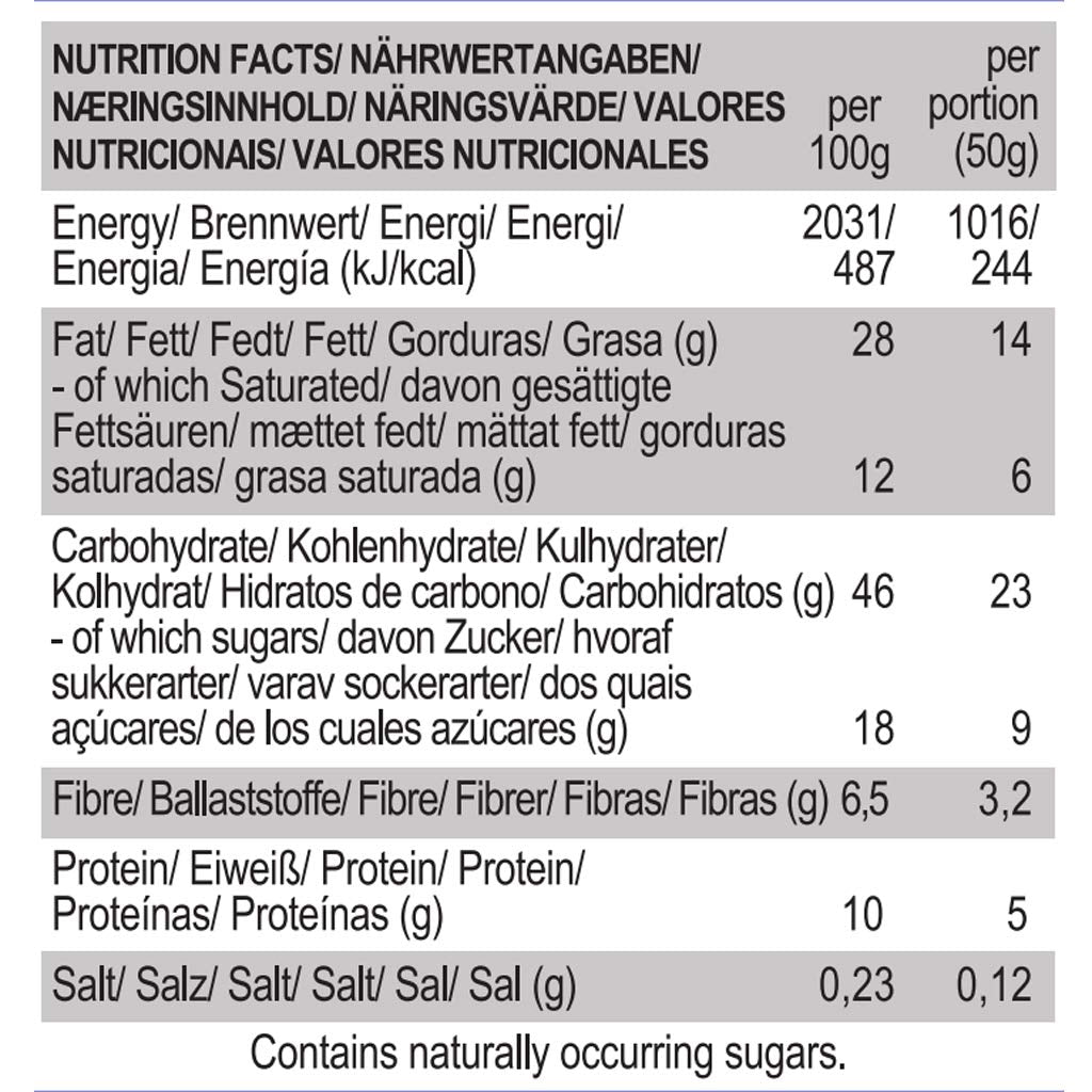 Veganska saltade karamellmandelkakor - individuellt förpackade glutenfria sojafria ekologiska mandelhavre - 12 x 50 g multipack (förpackning med 2)