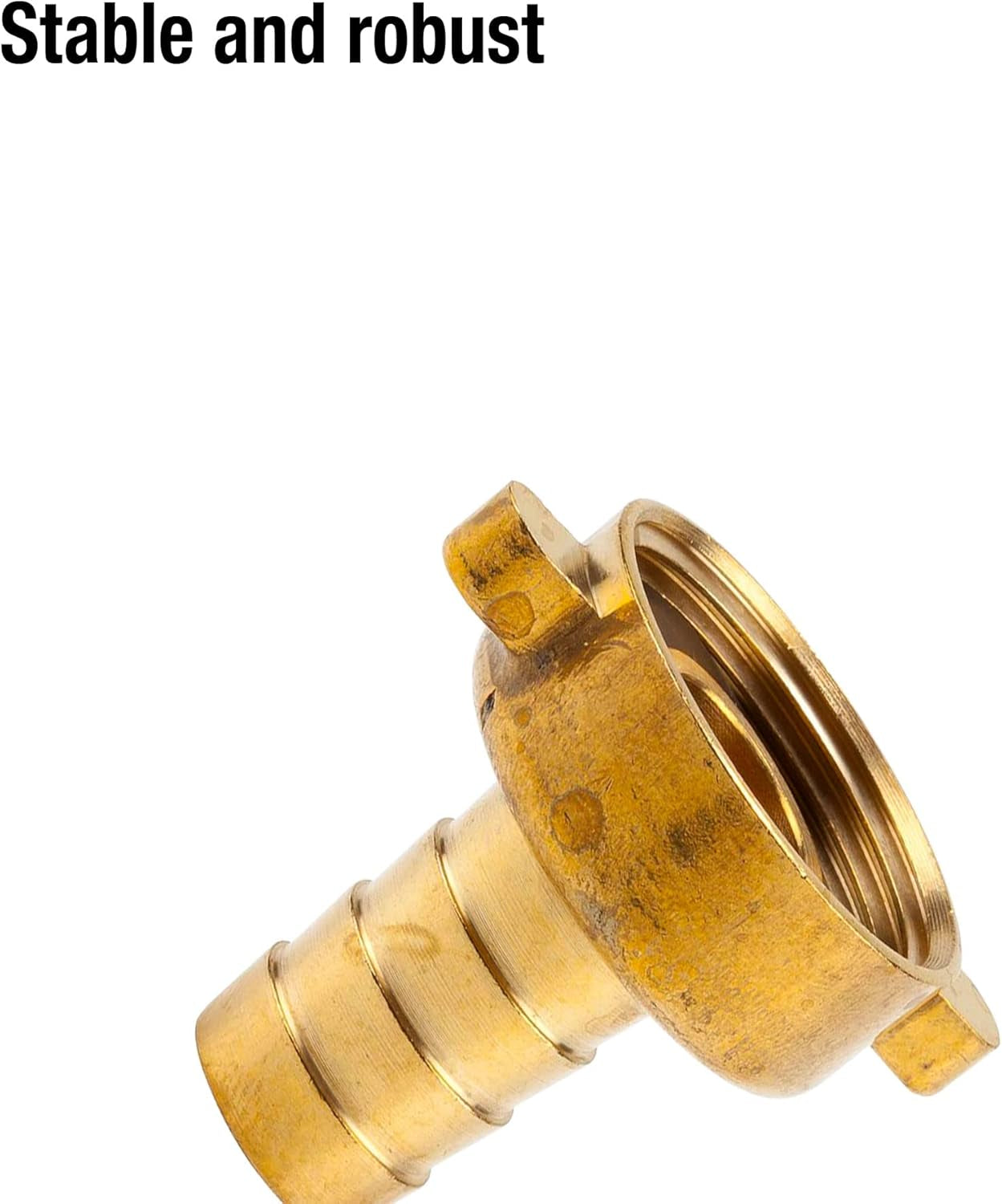 Gardena mässingsslangkoppling, 2-delad: högkvalitativ mässingskoppling, 26,5 mm (G 3/4") gänga, för 1/2" (13 mm) slangar (7140-20)