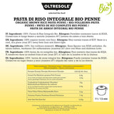 - Paste di Riso Integrale Biologica Italiana Glutenfri, Penne Format - glutenfri pasta, 100 % ekologiskt rismjöl, fiberrikt, veganskt, förpackning med 3 förpackningar om 350 g