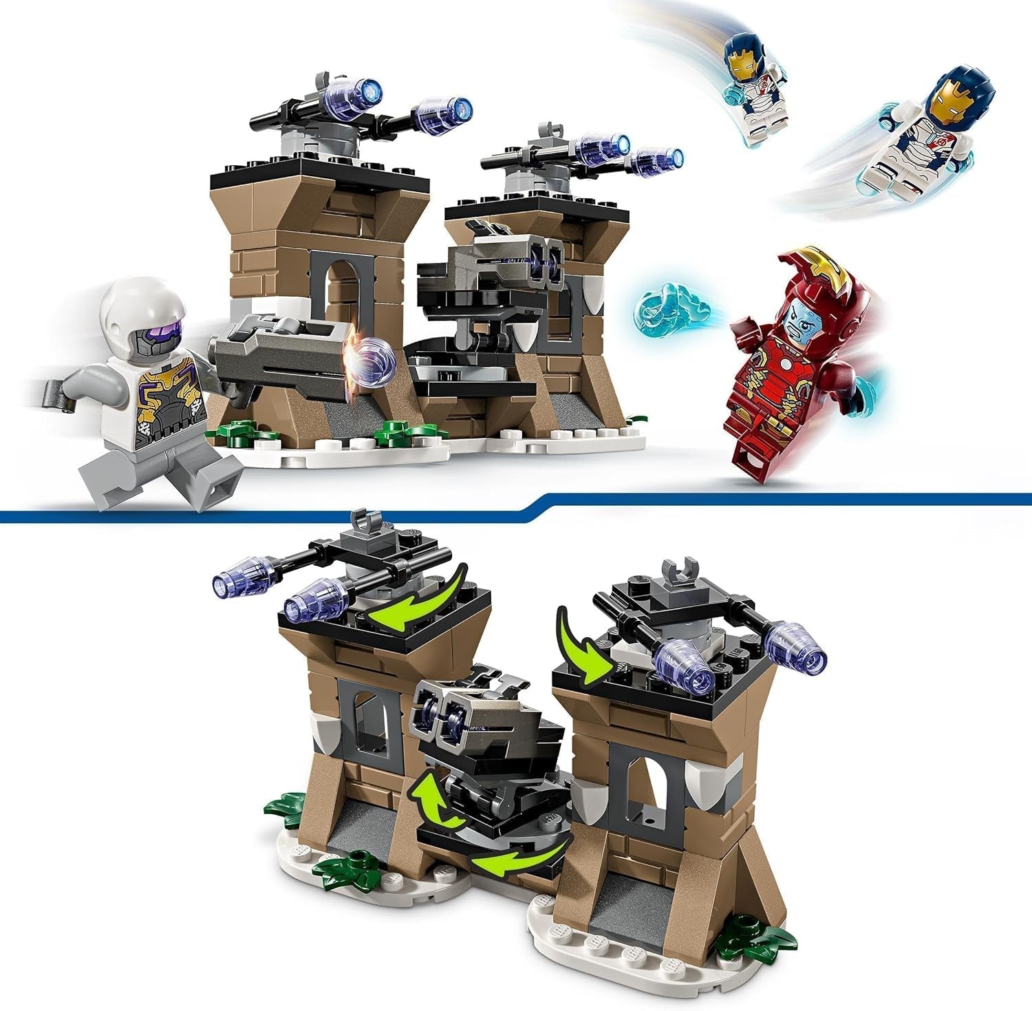 LEGO Marvel Iron Man & Iron Legion vs. Hydra Soldier, Avengers Byggleksak, Kreativt lekset för barn och superhjältefans, Present för pojkar och flickor 6 år gamla 76288 Byggset Besuche den LEGO-Store