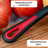 Westmark 29092270 Sparschäler Gallant, Pp/Tpe/Edelstahl, Schwarz / Rot, 16,5 X 3,7 X 2 Cm Skalare Naty Shop