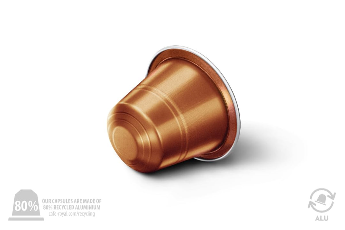 Café Royal Caramel Flavored Kaffee – Nespresso®-kompatibel Kaffeekapseln, krämig, helle Röstung, 100 % Arabica, Rainforest Alliance, 100 Kapseln