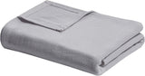Madison Park Freshspun Wicker Twin Grå bomullsfilt Sängar och täcken Madison Park Grey Full/Queen