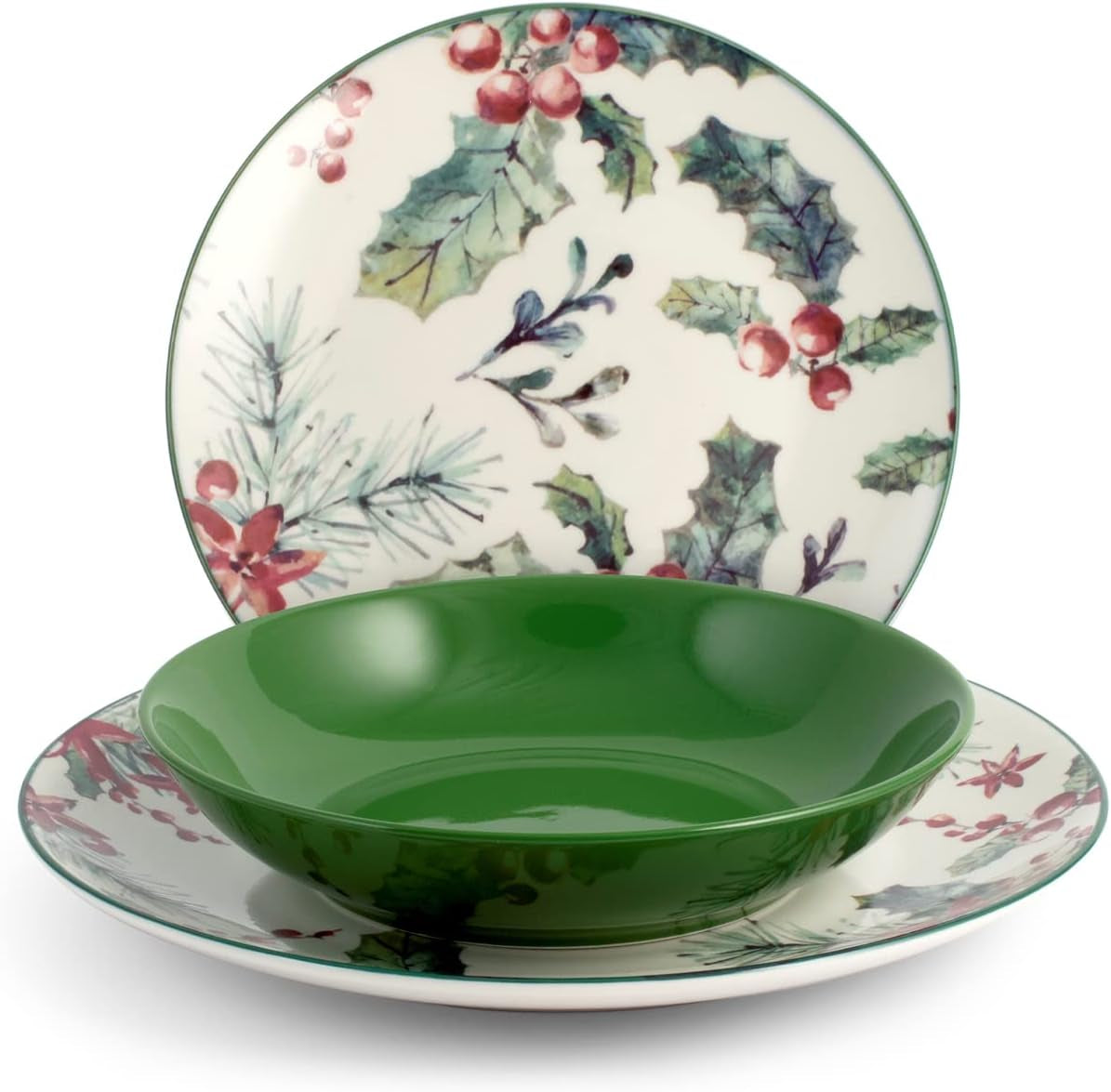 Natalizio Service 18 Pezzi Celebration Green