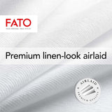 Fato - torra pappersservetter, luftlagda, tygeffekt, paket med 50 servetter, storlek 40X40 vikta i 4, färg svart