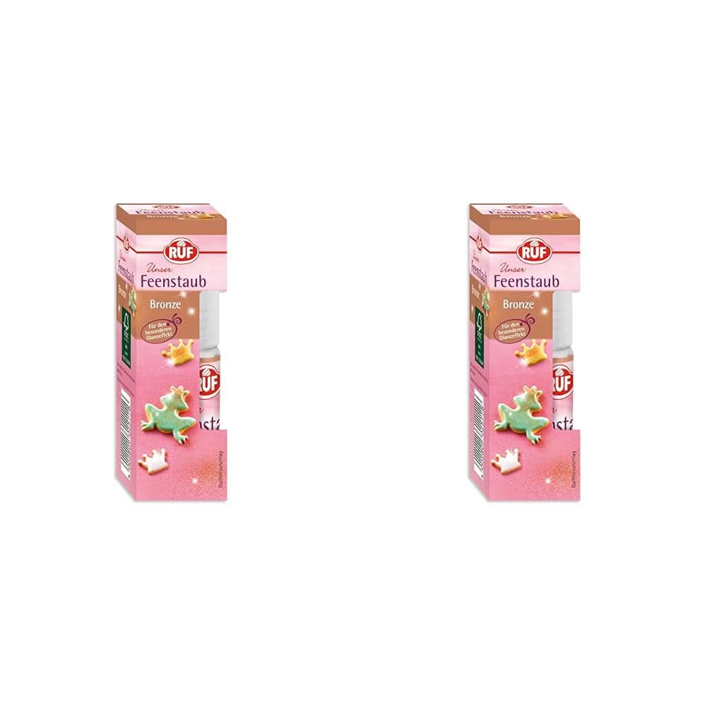 RUF Fairy Dust ätbart glitterdamm i en pumpsprayflaska 10 gram strössel Naty Shop Brons 2 x 10 gram