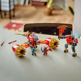 LEGO NINJAGO Kai's Storm Rider Mech - Flygande motorcykelleksak med 3 minifigurer - Mek med rörligt huvud, armar och ben - Byggleksak - Present till pojkar och flickor i åldern 7+ 71830 Byggset Besuche den LEGO-Store