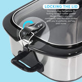 MST-5240SS Slow Cooker, 3,3 liter, Slow Cooker i rostfritt stål Naty Shop