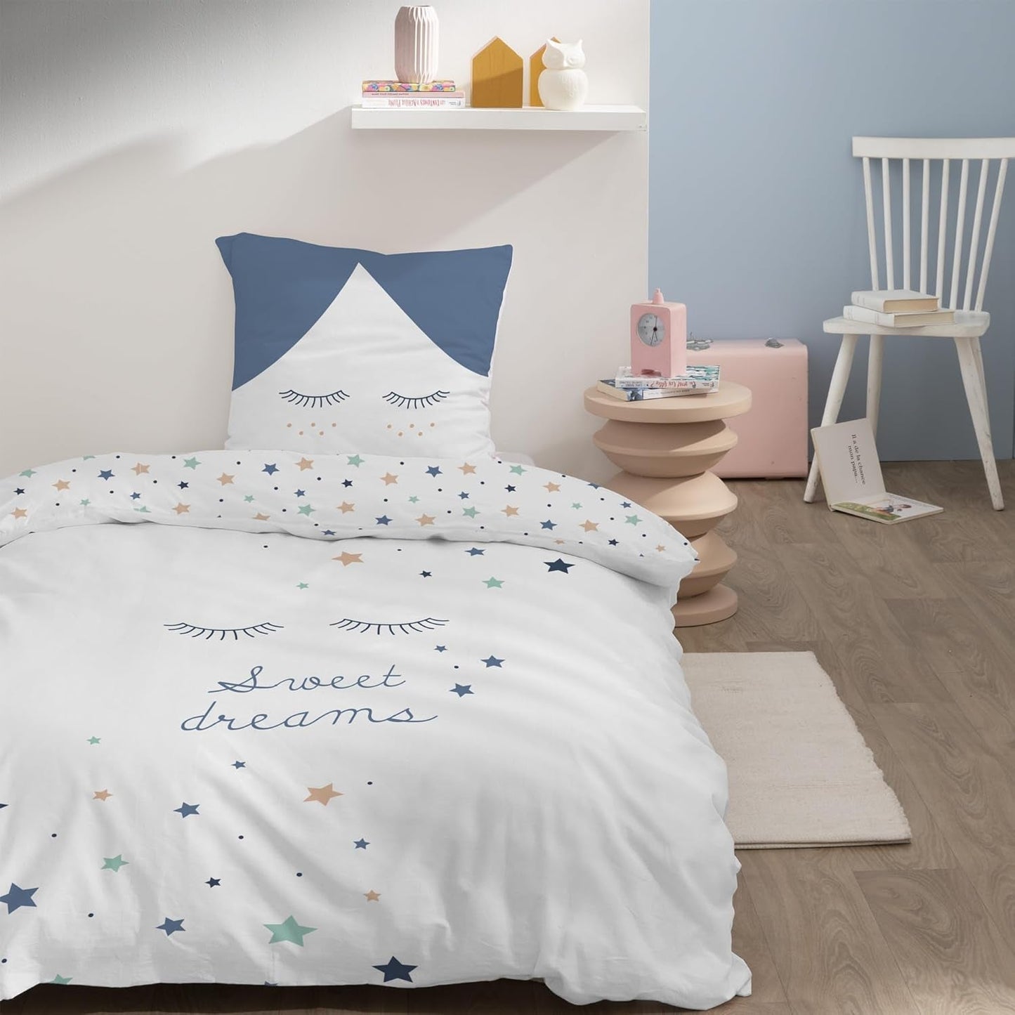 Sängset för barn, vändbart, Stars Sängkläder - barn Naty Shop