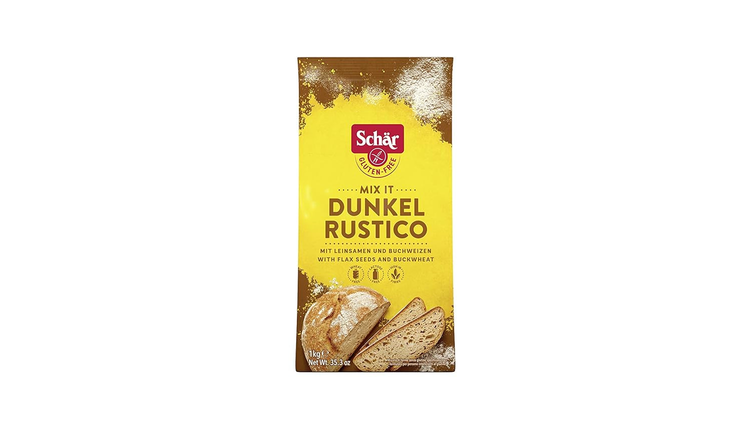 Mix It Dunkel Backmischung Glutenfrei 1Kg, 10Er Pack Blandning för bakning och matlagning Naty Shop Standardtitel