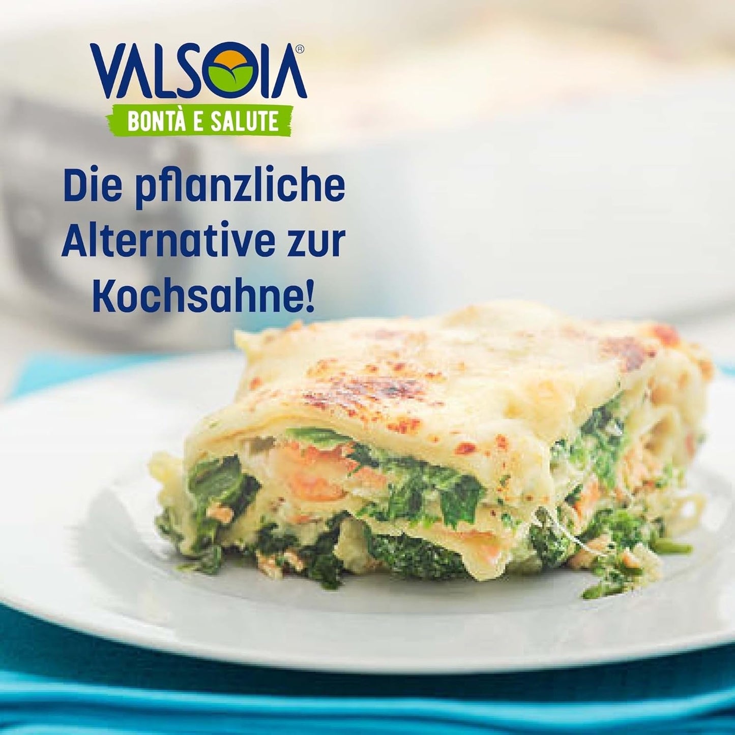 Condisoia grädde, idealisk matlagningsgrädde för personer med laktosintolerans, veganer och vegetarianer, mångsidig i köket, 6 x 200 g