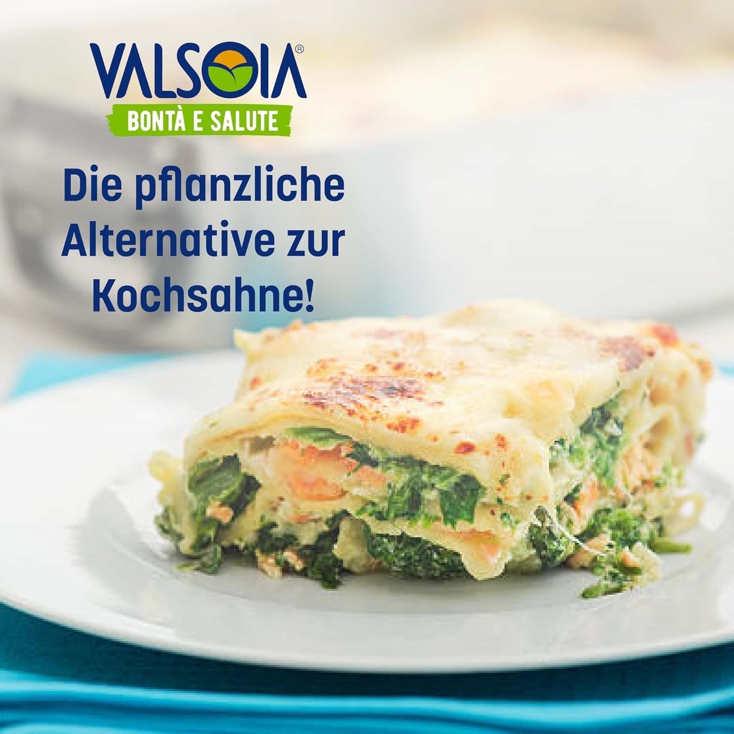 Condisoia grädde, idealisk matlagningsgrädde för personer med laktosintolerans, veganer och vegetarianer, mångsidig i köket, 6 x 200 g