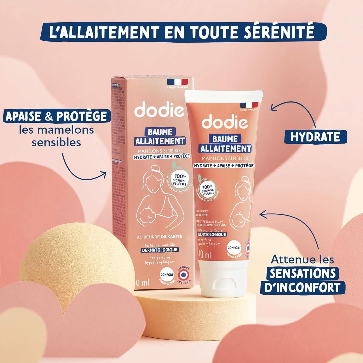 Bröstvårtskräm med vegetabilisk lanolin, 40 ml Mat och amningstillbehör Bebe Naty Shop