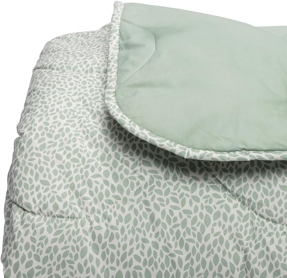 Foppapedretti Notte & Natura salvia kronblad täcke, överdrag, 100% bomull, tillverkad i Italien Täcken och täcken Naty Shop