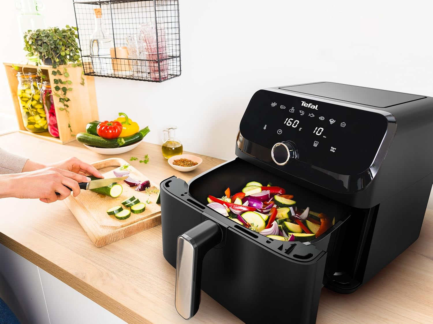 Tefal Easy Fry Mega Hot Air Fryer, 7,5 liters kapacitet, upp till 8 personer, EY8558E0 Appliances Naty Shop