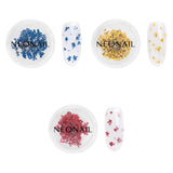 NÉONAIL Nail Art Flowers Set - Trockenblumen - Getrocknete Blumen - Nageldesign Zubehör - Nageldekorationen - Getrocknete Blüten - Nageldekoration - Gelnägel Zubehör - 3 Farben - Rosa, Lila, Orange