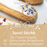 ScrapCooking - Torkade ringblommor 3,5 g - Ätliga blommor - Matdekorationer för bakning - För efterrätter, kakor, tårtor, muffins - Jul, vår, födelsedag - Gyllene gul - 7471
