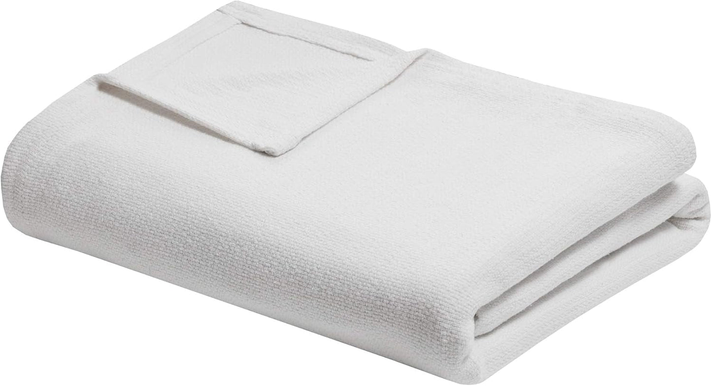 Madison Park Freshspun Wicker bomullsfilt Twin Grå sängar och filtar Madison Park Cream Color Twin