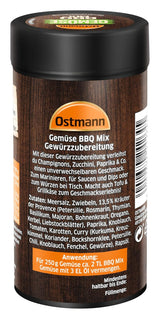 Ostmann Gewürze - Gemüse BBQ Mix | Gewürzzubereitung für Gemüse | Mediterrane Kräuternote für Grillgemüse, Tofu und Co. | 120 g i en sil