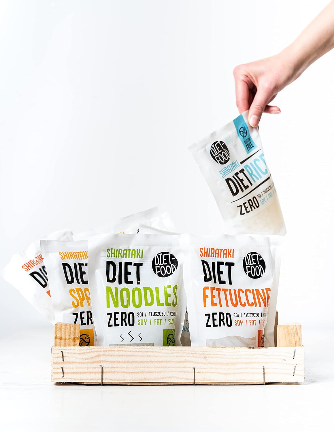 Shirataki Nudlar DIET-MAT ​​Lågkolhydrat Lågkalori Konjac Nudlar Vegansk mat Fettfri Sojafri Glutenfri Vattenlöslig Diet Nudlar Lågkalori 200 gram