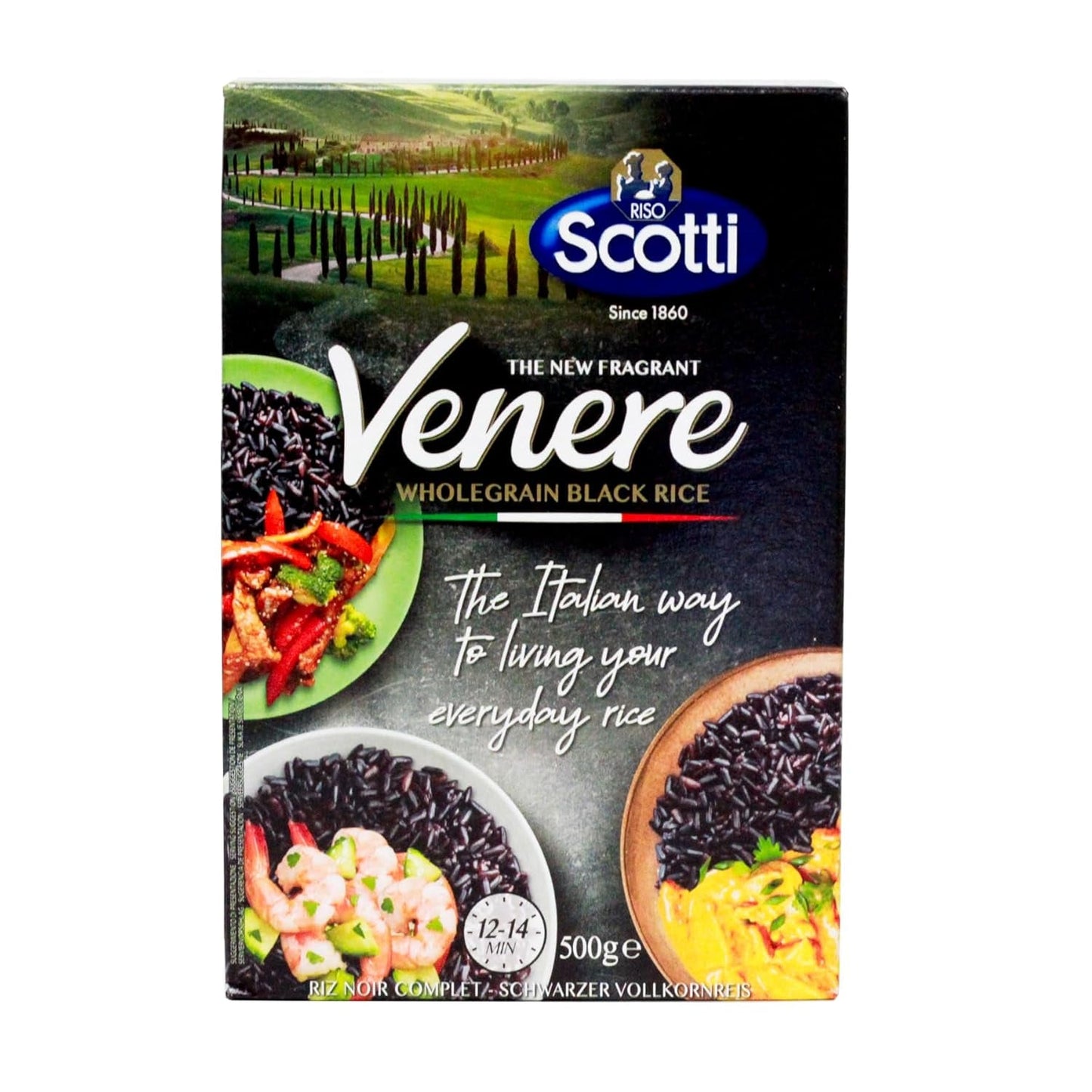 Scotti svart fullkornsris Riso Nero Venere 500 g