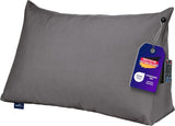 Läskudde Traumnacht Mysig Ryggkudde, 70 x 40 cm mörkgrå, avtagbart och tvättbart överdrag av 100 % polyester, praktisk sidficka, Oeko-Tex certifierad, tillverkad enligt tyska kvalitetsstandarder