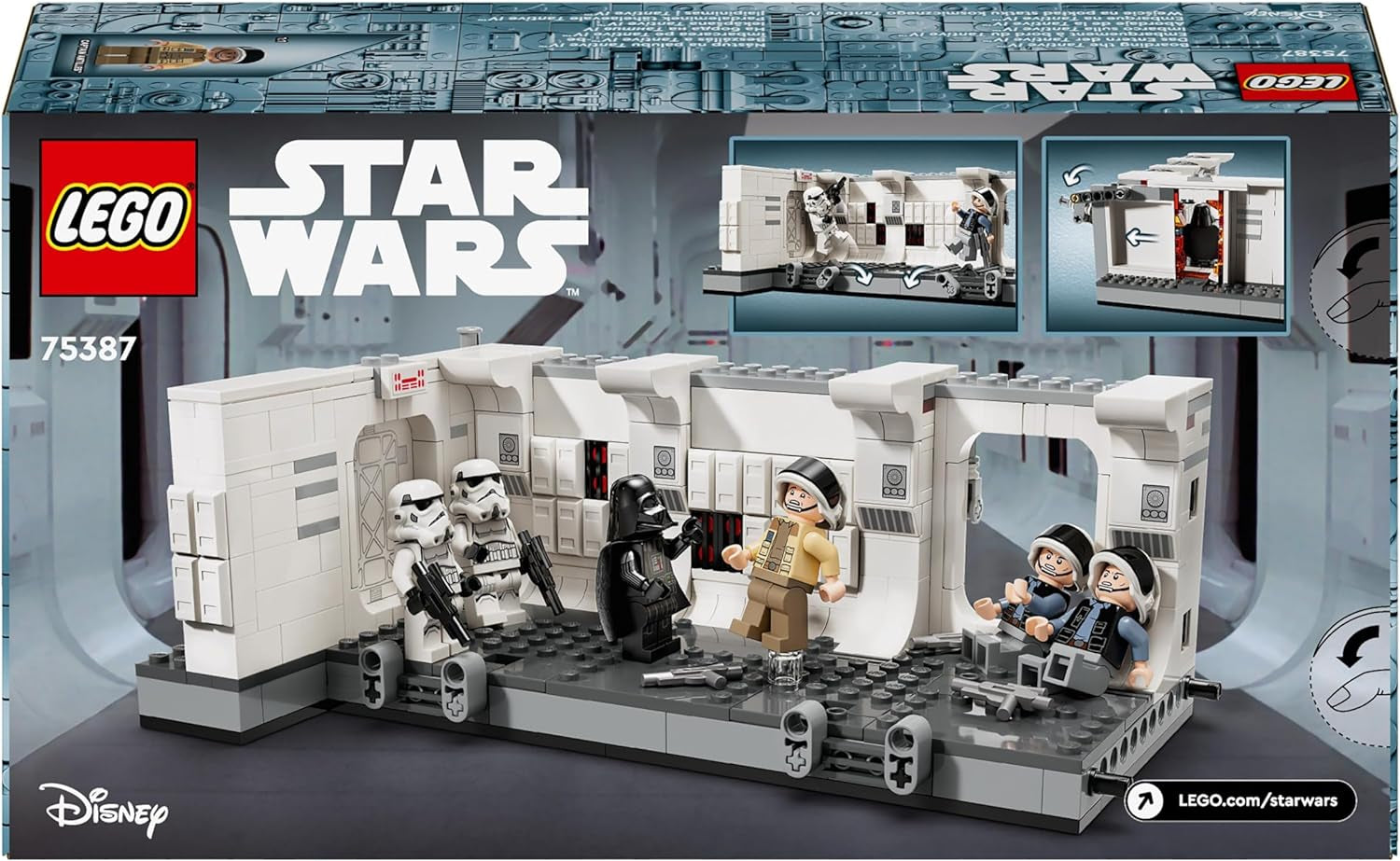 LEGO Star Wars Tantive IV Boarding, A New Hope Movie Building Toy, Samlarfantasilekset, presentidé för pojkar och flickor 8+ och samlare 75387 Byggset Beuche den LEGO-Store