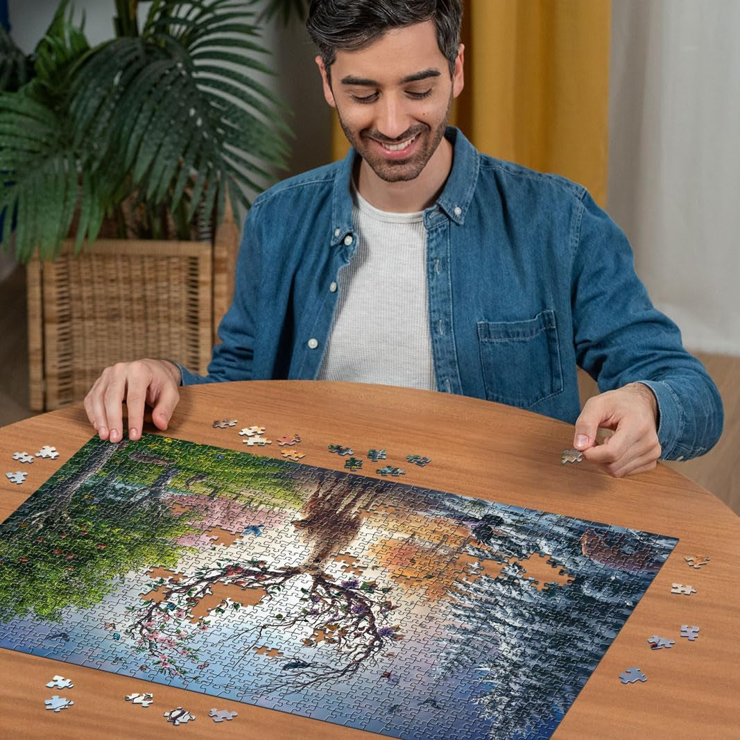 Ravensburger Puzzle 12001088 - The Magic Deer and the Four Seasons - 1000-bitars pussel för vuxna 14+ Puzzle Naty Shop