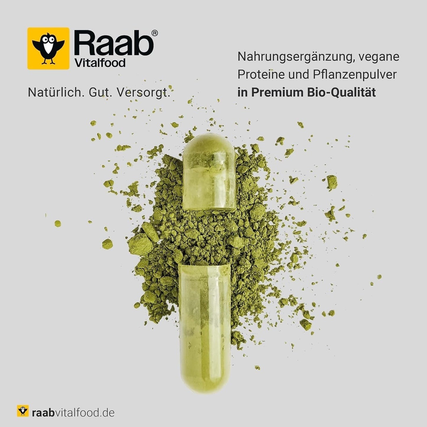 Raab Vitalfood® Premium Bio Matcha Powder (30g) - Original från Japan, rent matchapulver utan tillsatser, finmalet, mild-bitter smak, grönt tepulver, vegan, teceremoni