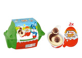 Kinder Joy-paket om 2 - Ena halvan med läcker mjölk- och kakaokräm och knapriga bollar, och den andra halvan med en stor överraskning - Påskchoklad, påskgodis - Påskpresent - 40g