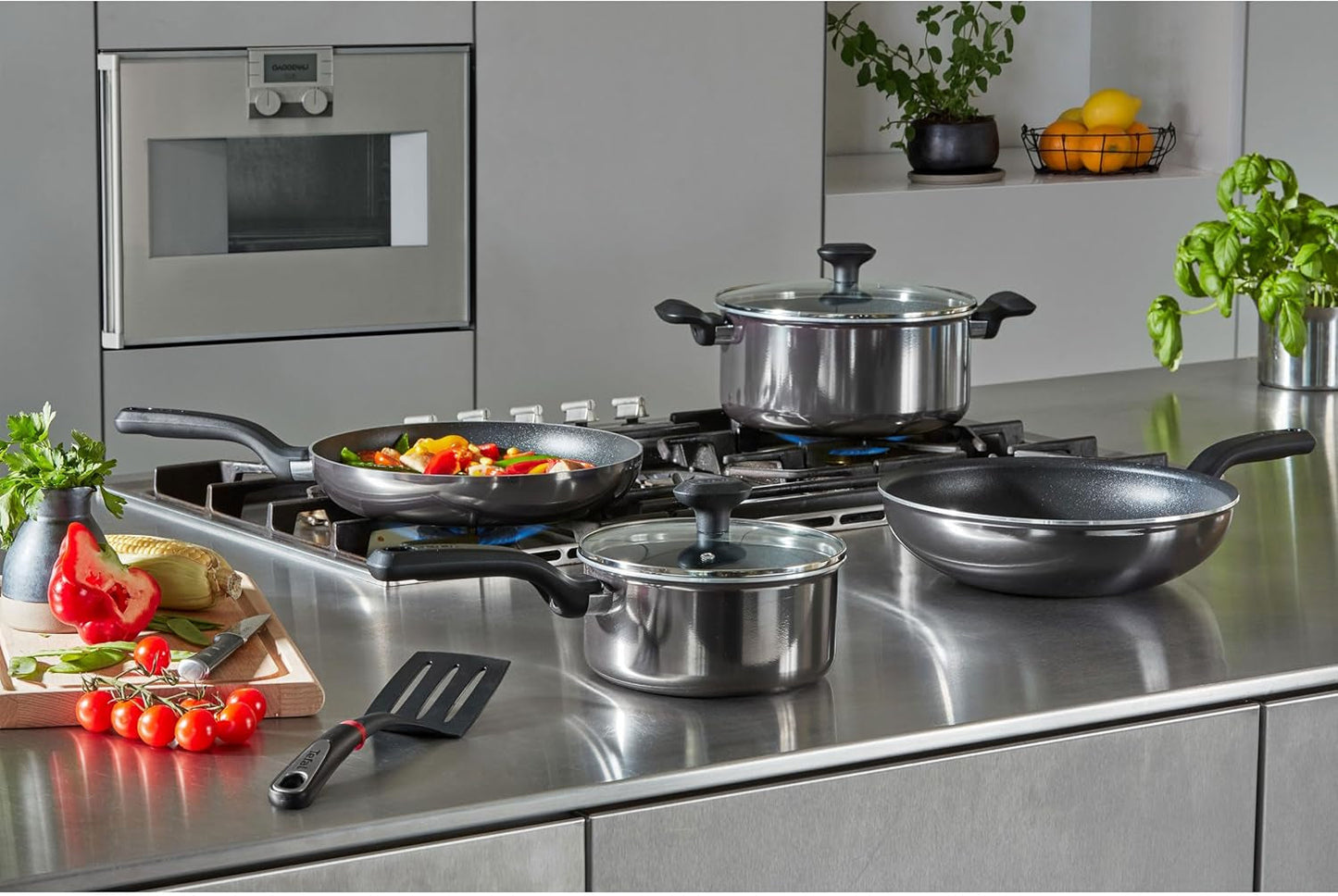 Tefal D52606 Resist, non-stick beläggning i titan Grytor och stekpannor Naty Shop