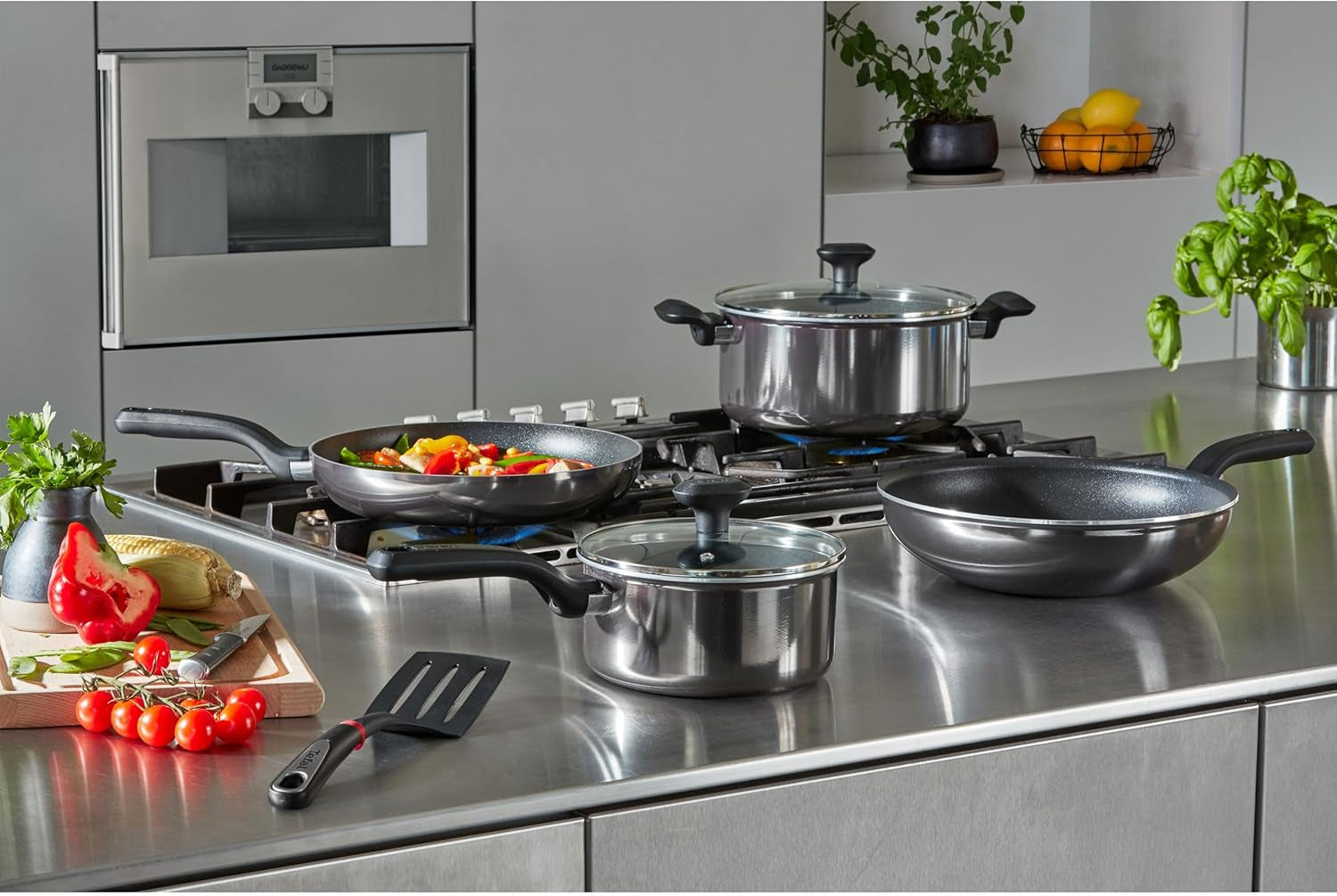 Tefal D52606 Resist, non-stick beläggning i titan Grytor och stekpannor Naty Shop