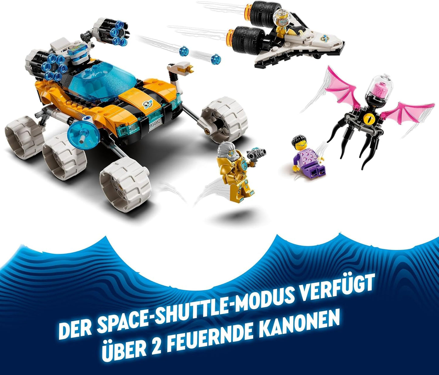 LEGO Dreamzzz 2-i-1 Mr Oz's rymdbuggy-leksaksbil eller rymdfärja-set innehåller Mr Oz, Albert och Jayden minifigurer, rymdpresent för barn 8+ 71475 Byggset Besuche den LEGO-Store
